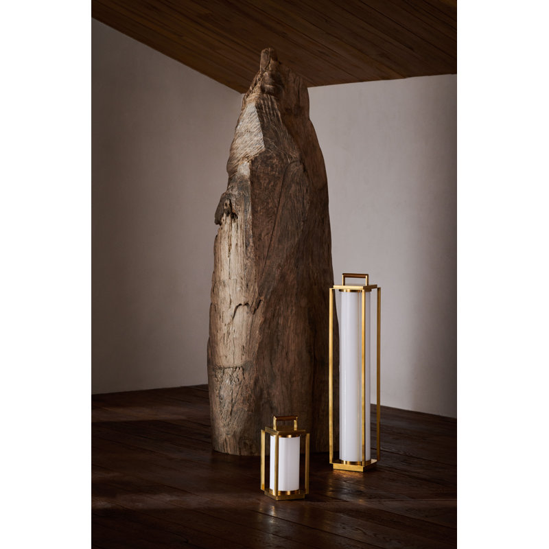 Northport LED Table Lamp, Natural Brass
