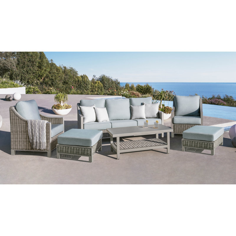 Table basse Jant, Bleu, Taupe