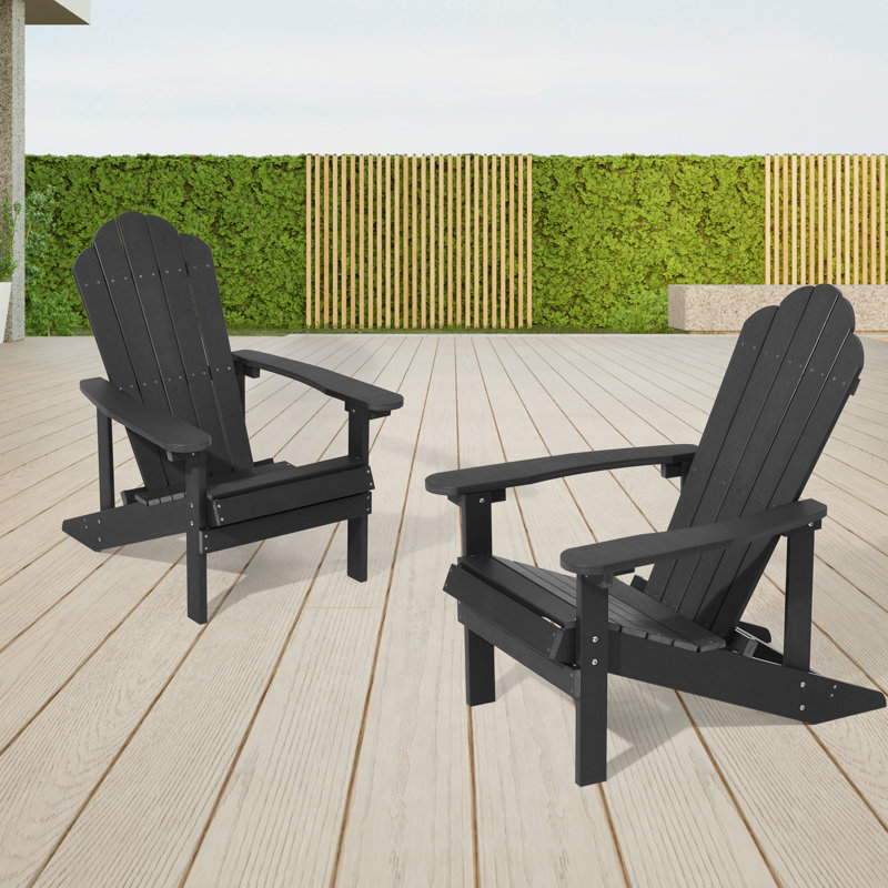 Chaise Adirondack Hatolina, Noir