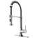 Edison Single Handle Pull-Down Sprayer Kitchen Faucet Set with Deck Plate and Touchless Sensor