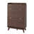 Fluted Wood Shoe Storage Cabinet for Entryway with 2 Flip Drawers & Adjustable Shelves, 48" Tall Freestanding Hidden Narrow Shoe Organizer Rack-1097184097