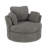 42.1" Wide Slipcovered Swivel Barrel Chair-1954448354
