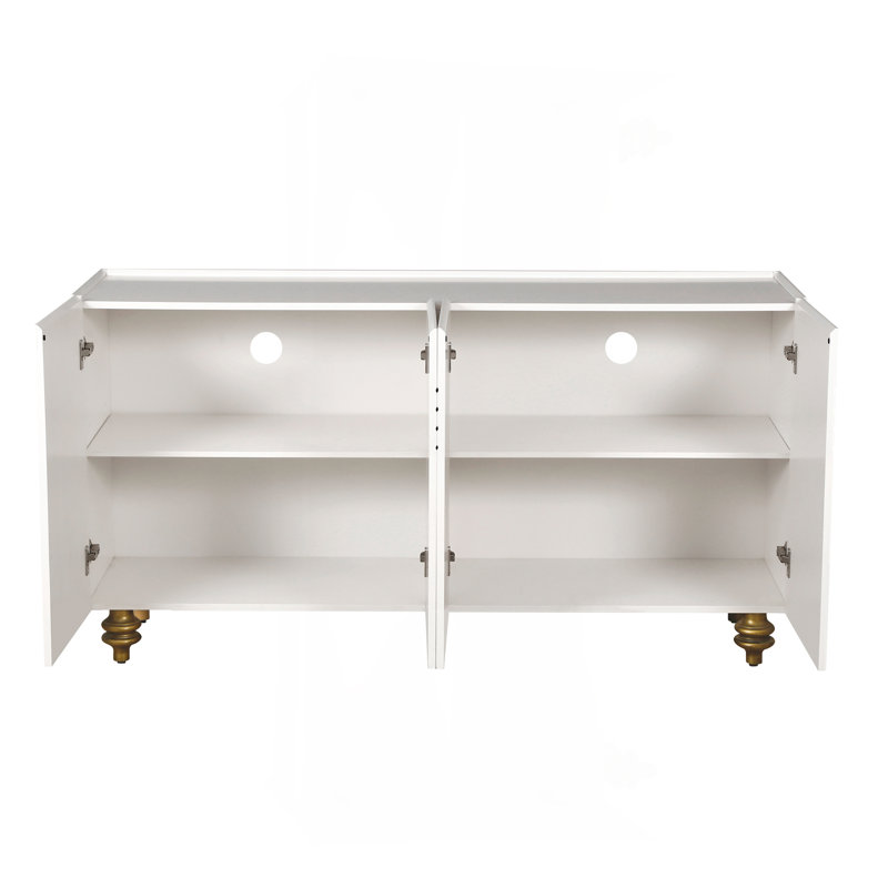 Grande armoire de rangement 59,8 po, Noir et or