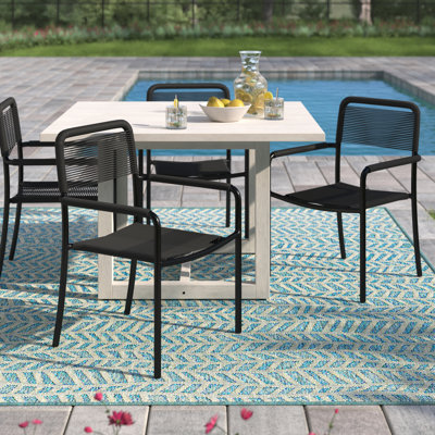 Brighton Metal Outdoor Stacking Dining Armchair