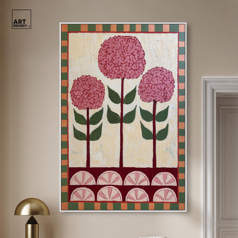 Décoration murale à motifs de pétales IV par Art Remedy, cadre blanc, 36 x 54, H 55 po x l 37 po, Cadre blanc
