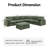 144" Chenille Sectional Corner Sofa 7 Pieces Oversized Comfy Modular Reversible Couch With Upholstered Movable Ottoman-1978611655