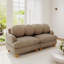 Canapé modulaire en chenille avec assise profonde-105747174