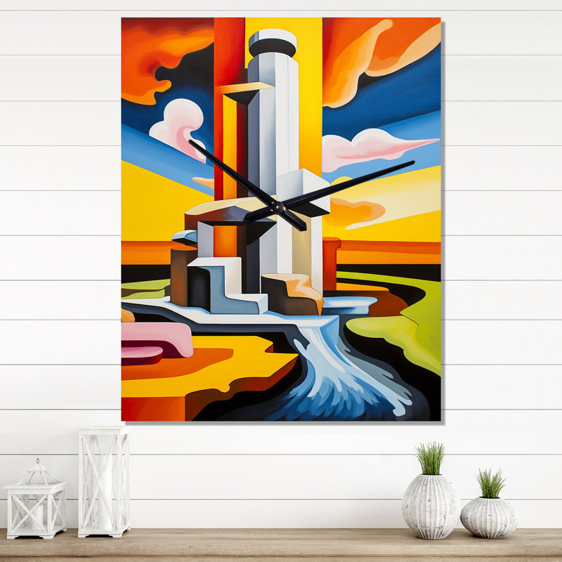 Ervinas - Horloge murale moderne Geyser, Très grand