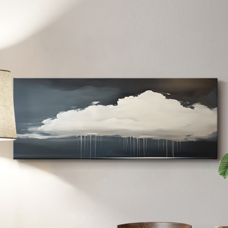 Série paysage - LXIV - Toile tendue avec châssis - Prêt à accrocher, H 12 po x l 30 po