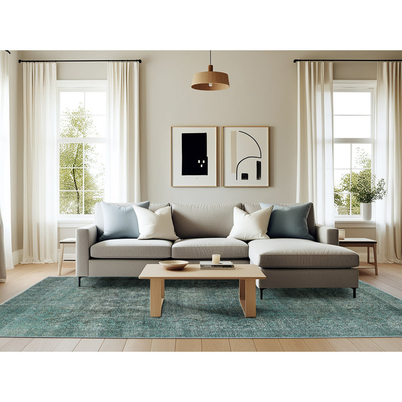 Hudak Oriental Indoor Rug, Rectangle 6' x 9'