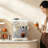 Semi-Automatic Small Home All-in-One Coffee Machine with Grinder, Hot & Cold Extraction for Espresso