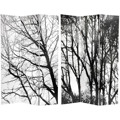 71" x 47.63" Trees 3 Panel Room Divider