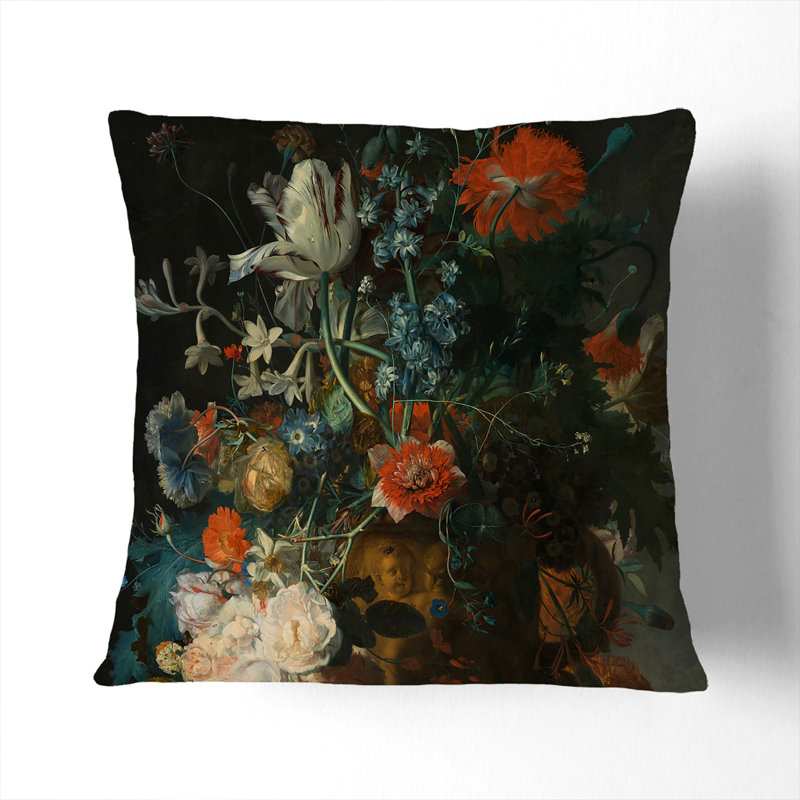 Square Cushion, 55cm H x 55cm W x 20cm D, White