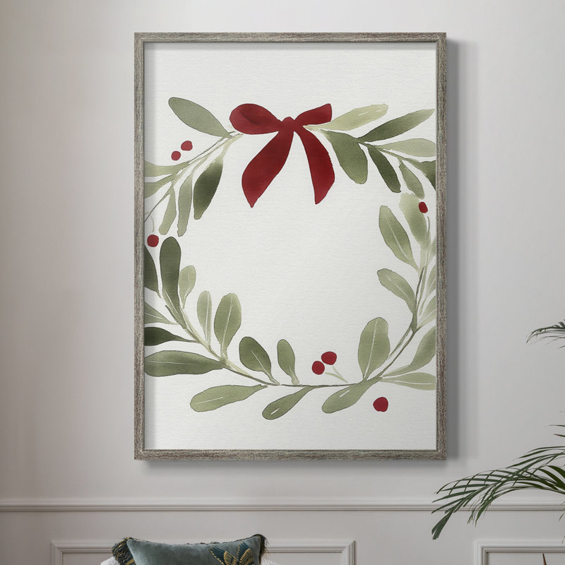 «Christmas Holiday Art» CECXLVII, reproduction d'art encadrée - bois massif, H 11 po x l 9 po