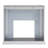 Trandling Mirrored Faux Marble Fireplace