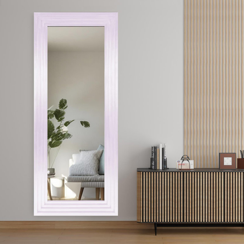 Miroir pleine longueur Amy, 82 po x 34 po, Lilas