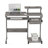 Techni Mobili Complete Computer Workstation Desk, Grey With Moisture-Resistant Veneer And Scratch-Resistant Steel Legs For Durable And Efficient Home Office Setup-558424459