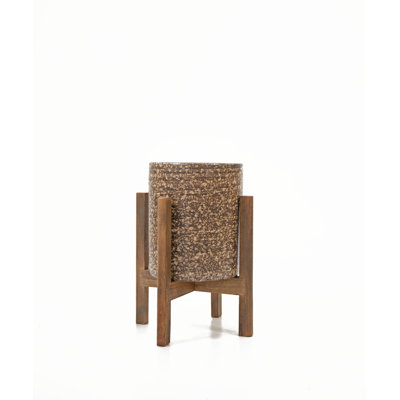 Pot de fleurs en bois