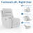 11 - Piece Cushion Back Power Reclining Sectional With Adjustable Lumbar Support & Headrest-100784807