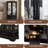 Lighted Glass Curio Cabinet With Adjustable Shelves - Elegant 2-Door Display Cabinet & Built-In Drawer, Includes Bulb