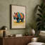 Patchwork Rhinoceros Boho - Wrapped Canvas-432722913-432722923