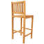 Chaise de bar en bois de teck Anjila