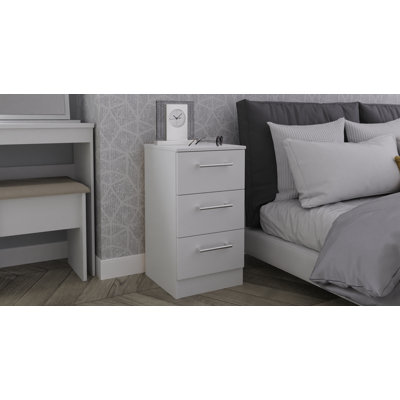 Fully Assembled Lebling 2 DrawerÂ Bedside Table