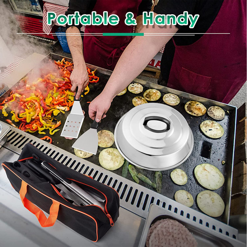 Stainless Steel Non-Stick Dishwasher Safe Grilling Tool Set
