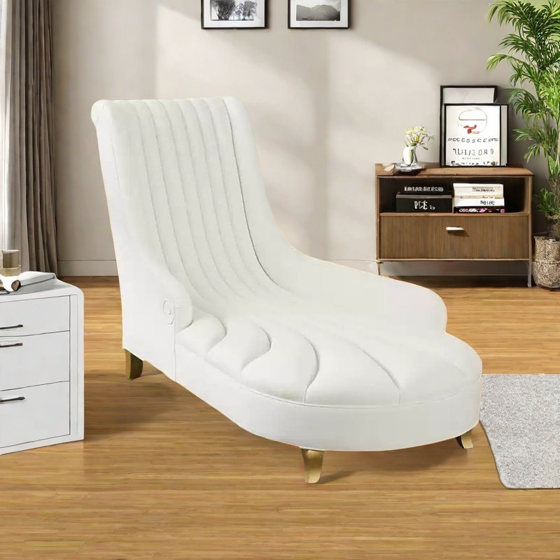 Elegant ergonomic chair, Off-White, Left Hand Facing