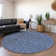 Premium Machine Washable Cerrito AMF514 Navy Rug
