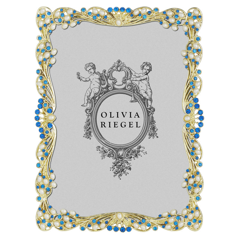 Audrey Metal Picture Frame, Gold, 5" W x 7" H