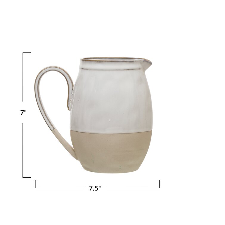 Bruyere Stoneware 48 oz. Pitcher Gracie Oaks