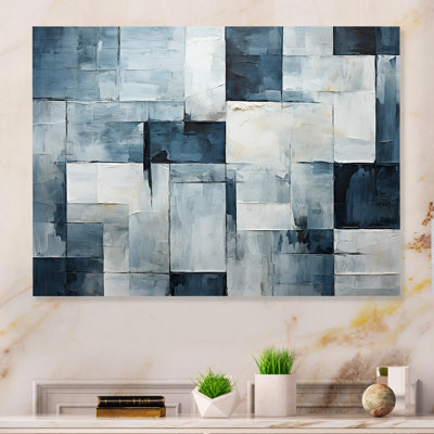 - Collages abstraits, impressions murales en métal