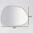 Abstract Wall Mirror, 35.4 x 27.6 x 1.3 Inches | 100% MDF Construction, Assembled | Stylish Transparent Design, Perfect for Home Decor & Modern Spaces | Easy to Mount, Enhance Any Room's Aesthetic