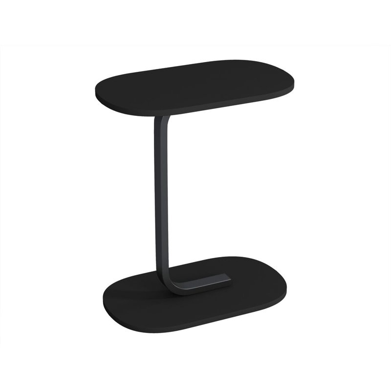 Darrett 30cm W Metal Bedside Table, Black
