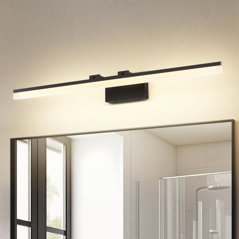 54.72 inch 1-Light Dimmable LED Bath Bar Vanity Light 5CCT Adjustable (2500K-5300K) , 54.72" Width, Black, 5CCT