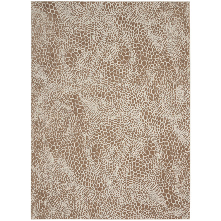 Mercer41 Danijah Camel Silver Modern Indoor Rug