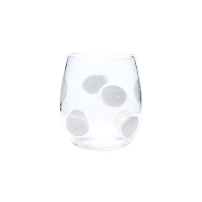 Drop 10 oz. Handmade Stemless Wine Glass