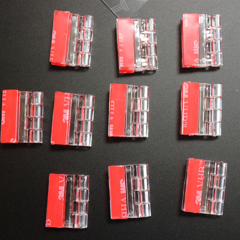 Acrylic Hinges - No Glue Required. Transparent Clear Plastic Acrylic 25mm