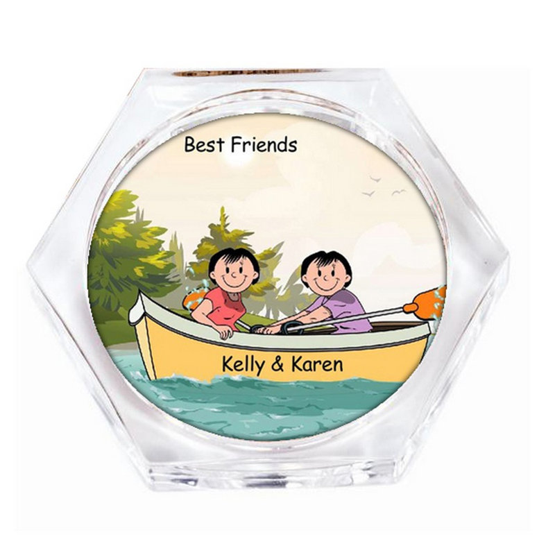 Ensemble de 4 sous-verres personnalisables - Ensemble de 4 sous-verres, Oui