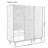 Simple Solid Wood and Rattan Woven Wardrobe