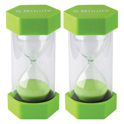 Teacher Created Resources 5 Minute Sand Timer - Large, Pack Of 2