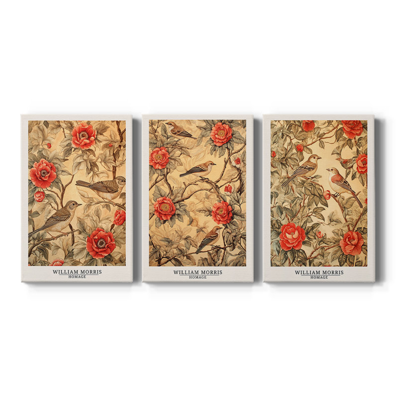 Série CXLVI - Toile tendue sur mesure - 3 pièces, 12" H x 24" W
