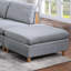 Ensemble de canapé modulaire contemporain en tissu 6 pièces Dorris-950241478-950241477