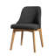 Ensemble de table de salle à manger rectangulaire 67 "avec 6 chaises rembourrées 7 pièces 4 pièces-132042841-132042844-132432502