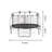 Skywalker Trampolines Epic Series 16 FT Round Outdoor Trampoline with Dual Black/Gray Springpad