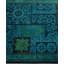Overdyed One-of-a-Kind 3' 2" X 5' 3" Hand Knotted Area Rug