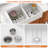 33'' L Ceramic Double Bowl Farmhouse / Apron Kitchen Sink with Sink Grids