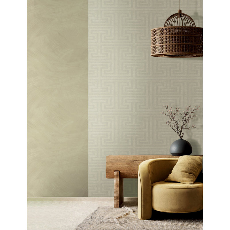 Galerie Synergy Geometric Maze Wallpaper, Grey