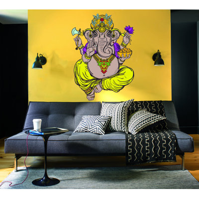 Adhésif mural Ganesha, autocollant mural Ganesha, art mural Ganesha